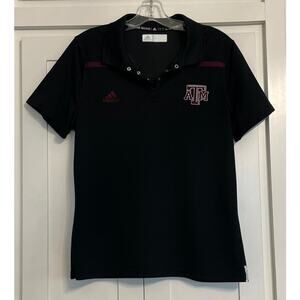 Adidas Black/Maroon Texas A&M Aggies ladies golf polo MED